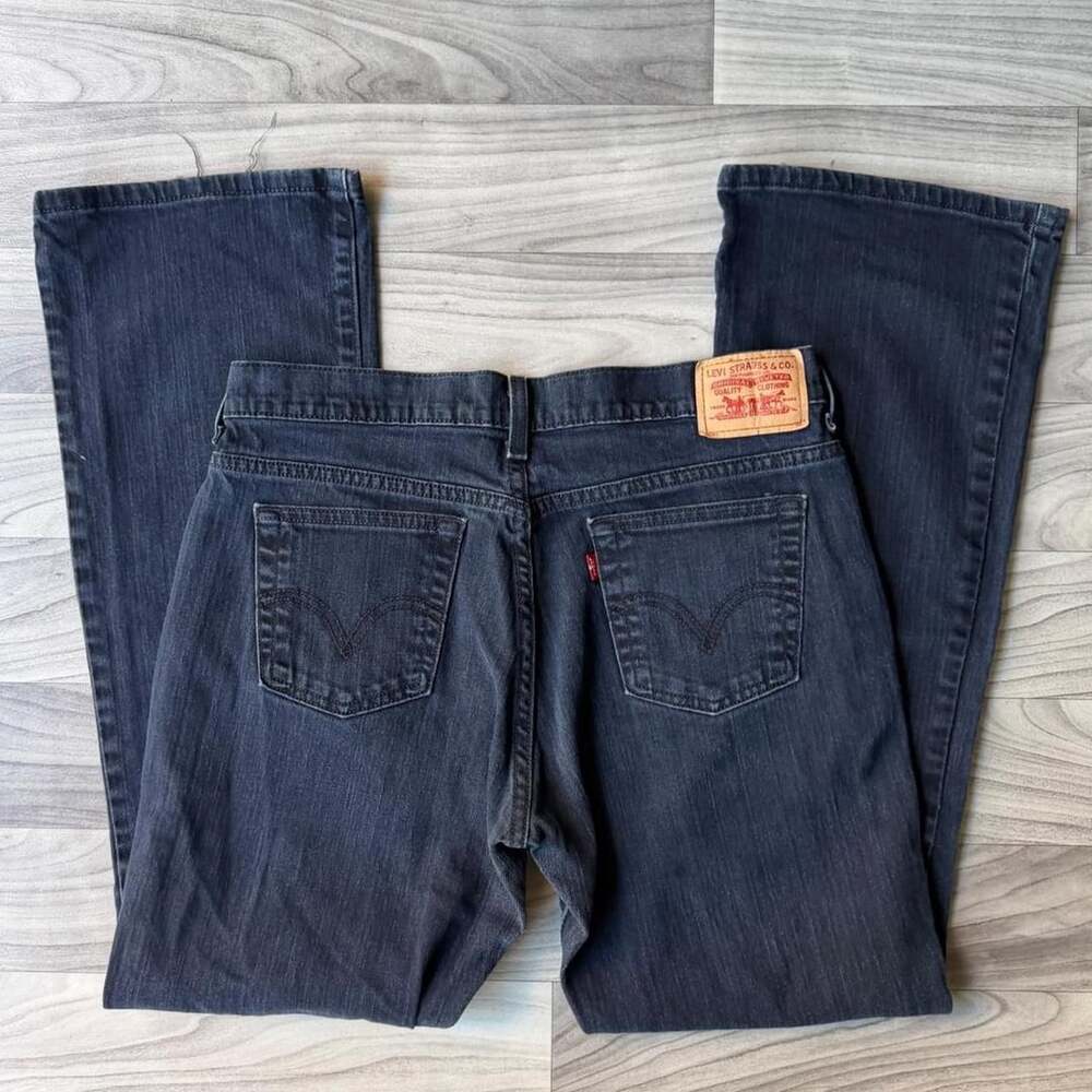 Levi's 515 Boot Cut Jeans Size 10 M Navy Blue Denim